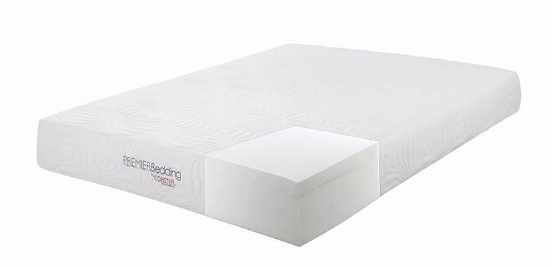 Key White 10 Inch Queen Memory Foam Mattress - Austin's Furniture Depot (Austin,TX)