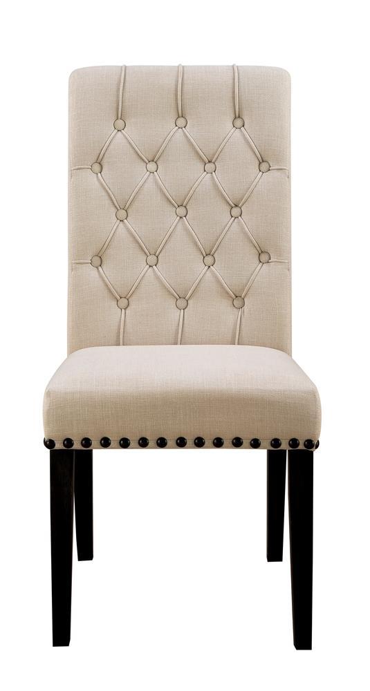 Weber Traditional Smokey Black Upholstered Side Chair - Austin's Furniture Depot (Austin,TX)