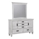Franco Rectangular Dresser Mirror Antique White - Austin's Furniture Depot (Austin,TX)