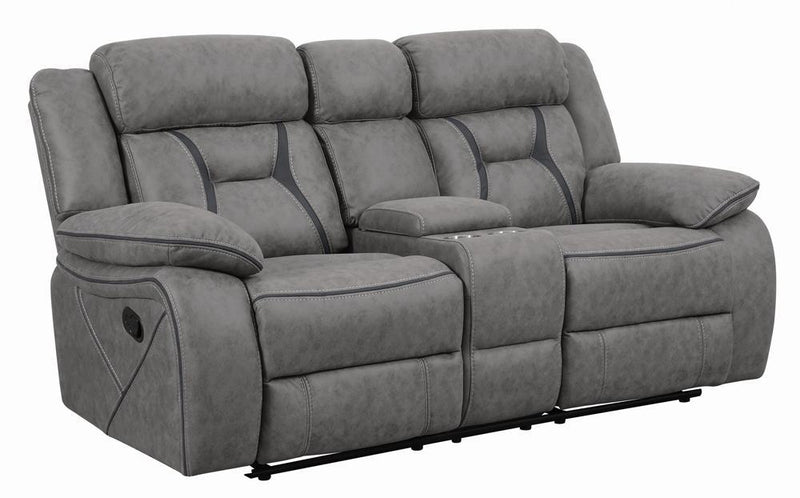 Houston Casual Stone Motion Loveseat - Austin's Furniture Depot (Austin,TX)