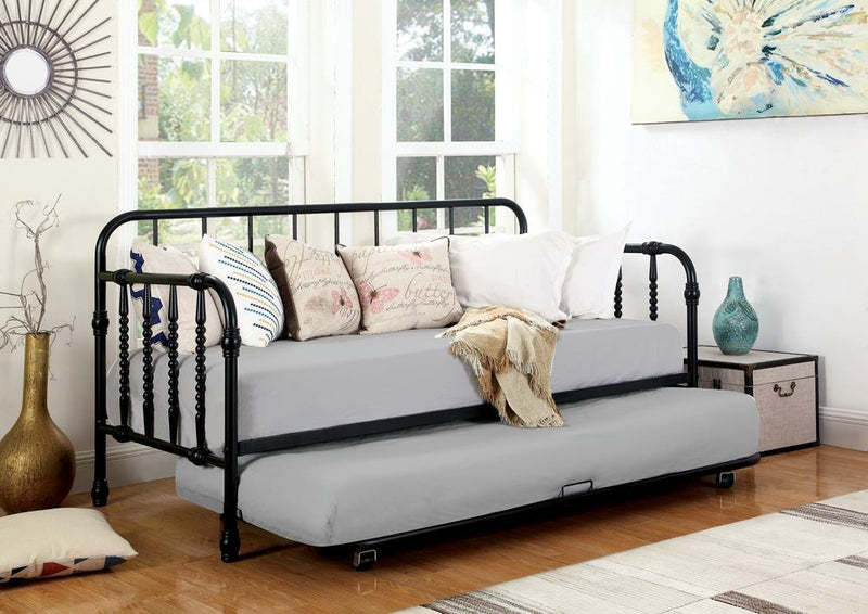 Traditional Black Metal Daybed - Austin's Furniture Depot (Austin,TX)