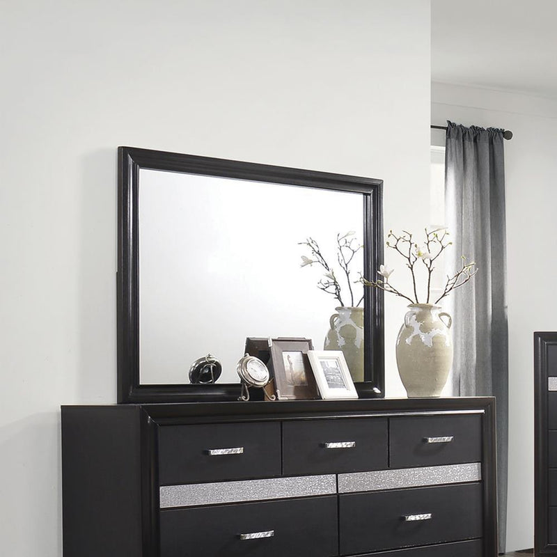 Miranda Transitional Black Mirror - Austin's Furniture Depot (Austin,TX)