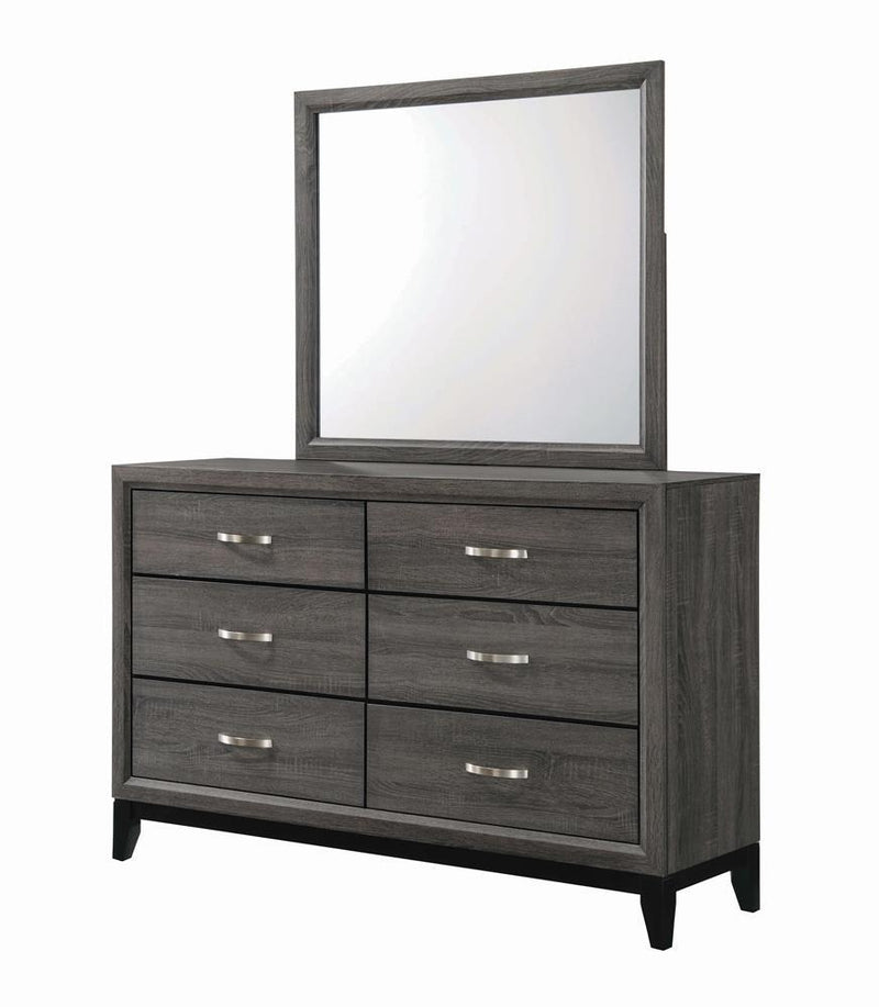 Watson Rustic Grey Oak Mirror - Austin's Furniture Depot (Austin,TX)