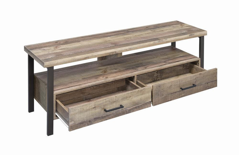 Rustic Weathered Pine 60" TV Console - Austin's Furniture Depot (Austin,TX)