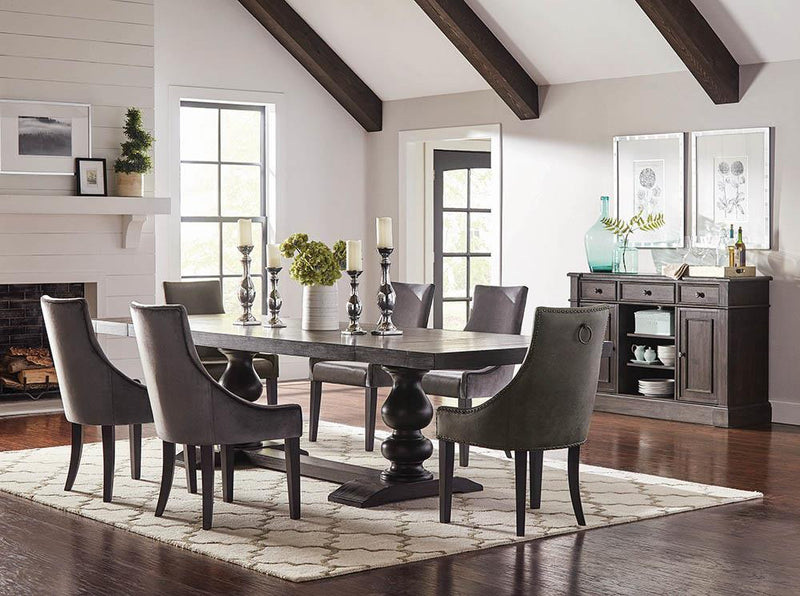 Phelps Traditional Antique Noir Dining Table - Austin's Furniture Depot (Austin,TX)