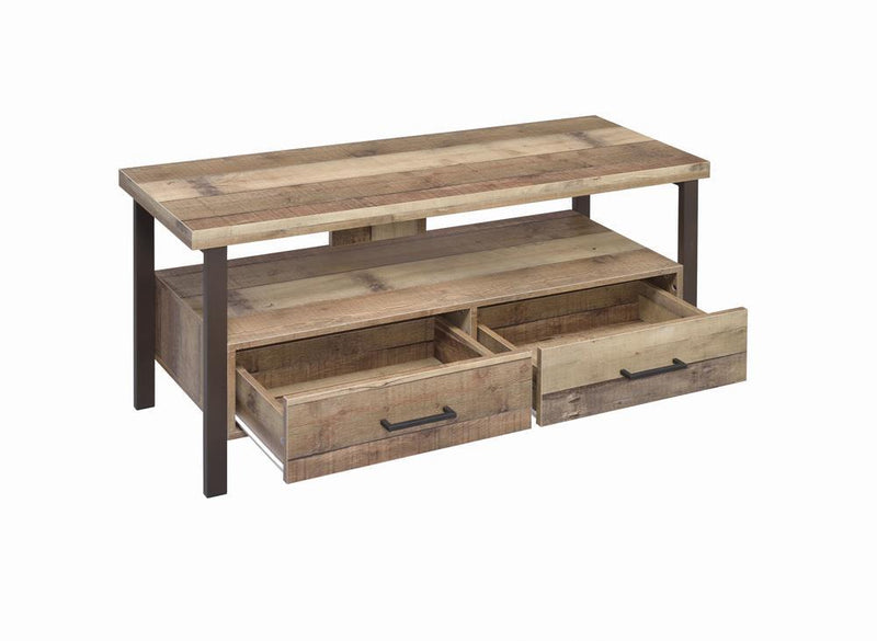 Rustic Weathered Pine 48" TV Console - Austin's Furniture Depot (Austin,TX)