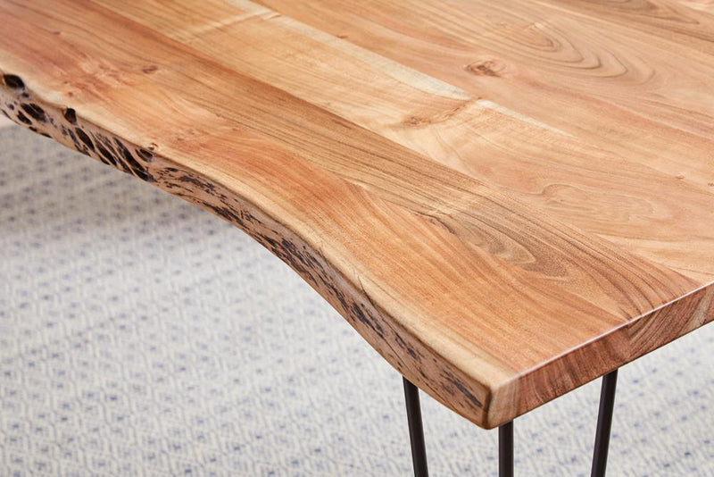 Industrial Natural Acacia Dining Table - Austin's Furniture Depot (Austin,TX)