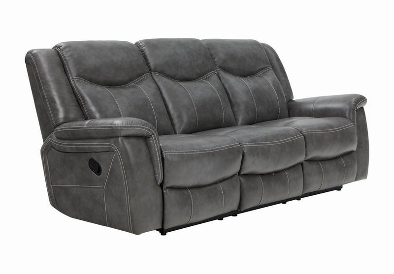 Conrad Transitional Grey Motion Sofa - Austin's Furniture Depot (Austin,TX)