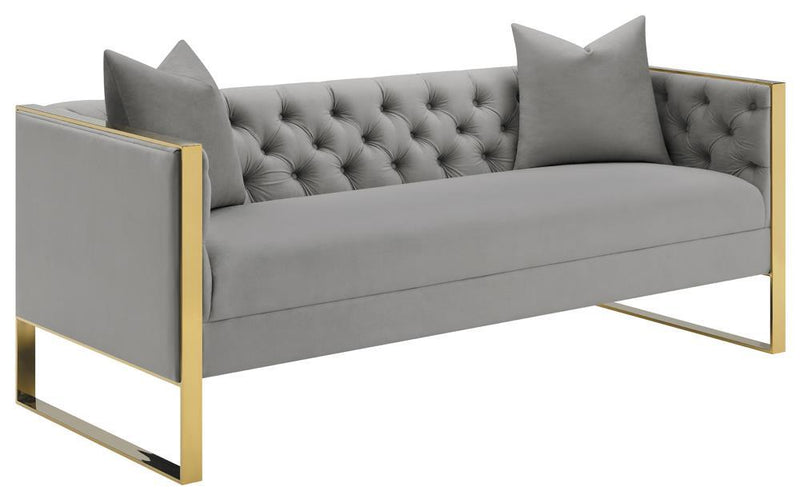 CoasterElevations GREY Sofa - Austin's Furniture Depot (Austin,TX)