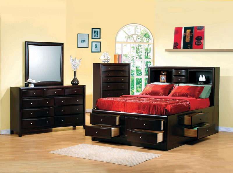 G200413 Eastern King Bed Deep Cappuccino - Austin's Furniture Depot (Austin,TX)