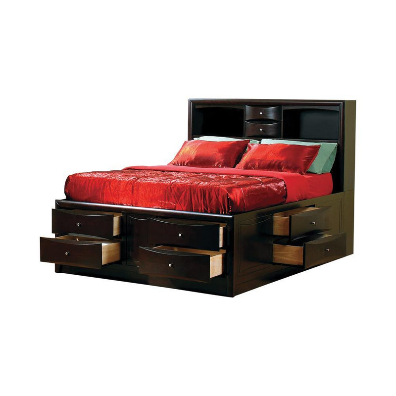 G200413 Eastern King Bed Deep Cappuccino - Austin's Furniture Depot (Austin,TX)