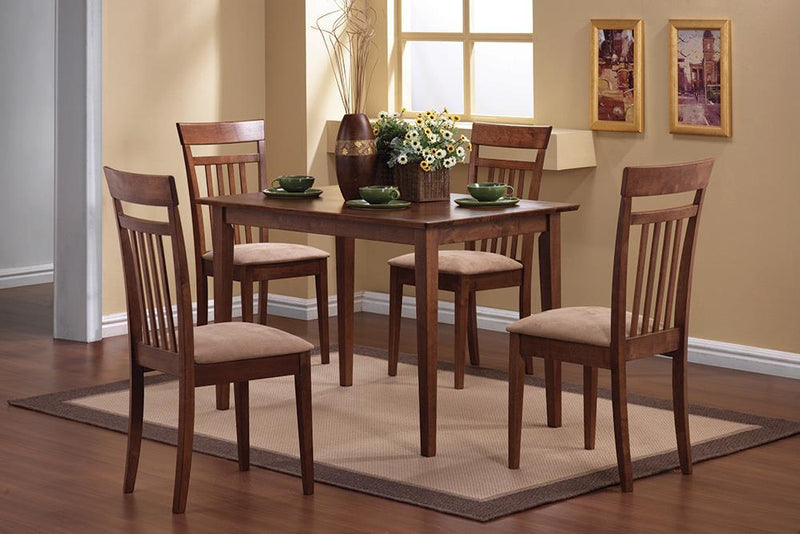 G150430 Casual Chestnut Five Piece Dining Set - Austin's Furniture Depot (Austin,TX)