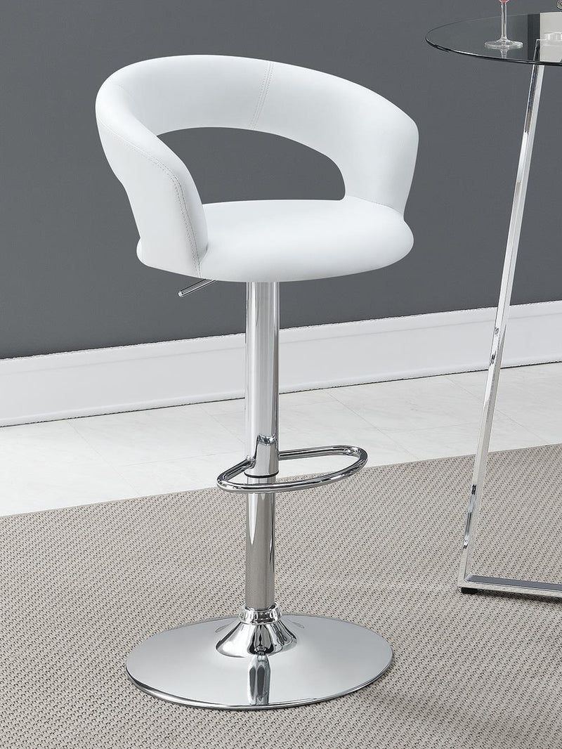 G120346 Contemporary Chrome and Black Bar Stool - Austin's Furniture Depot (Austin,TX)