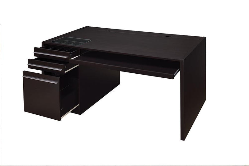 G800982 Contemporary Cappuccino Connect It Computer Desk - Austin's Furniture Depot (Austin,TX)