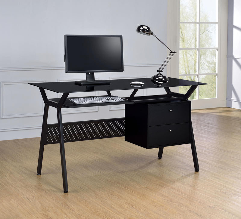 G800436 Casual Black Computer Desk - Austin's Furniture Depot (Austin,TX)