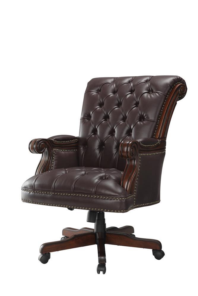 G800142 Transitional Dark Brown Office Chair - Austin's Furniture Depot (Austin,TX)