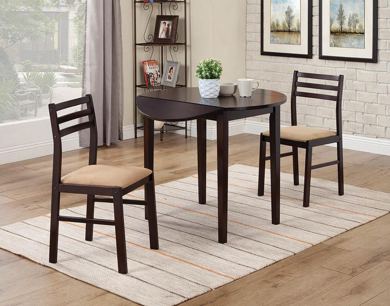 G130005 Casual Cappuccino Three Piece Dining Set - Austin's Furniture Depot (Austin,TX)