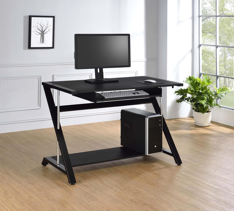 G800222 Contemporary Black Computer Desk - Austin's Furniture Depot (Austin,TX)