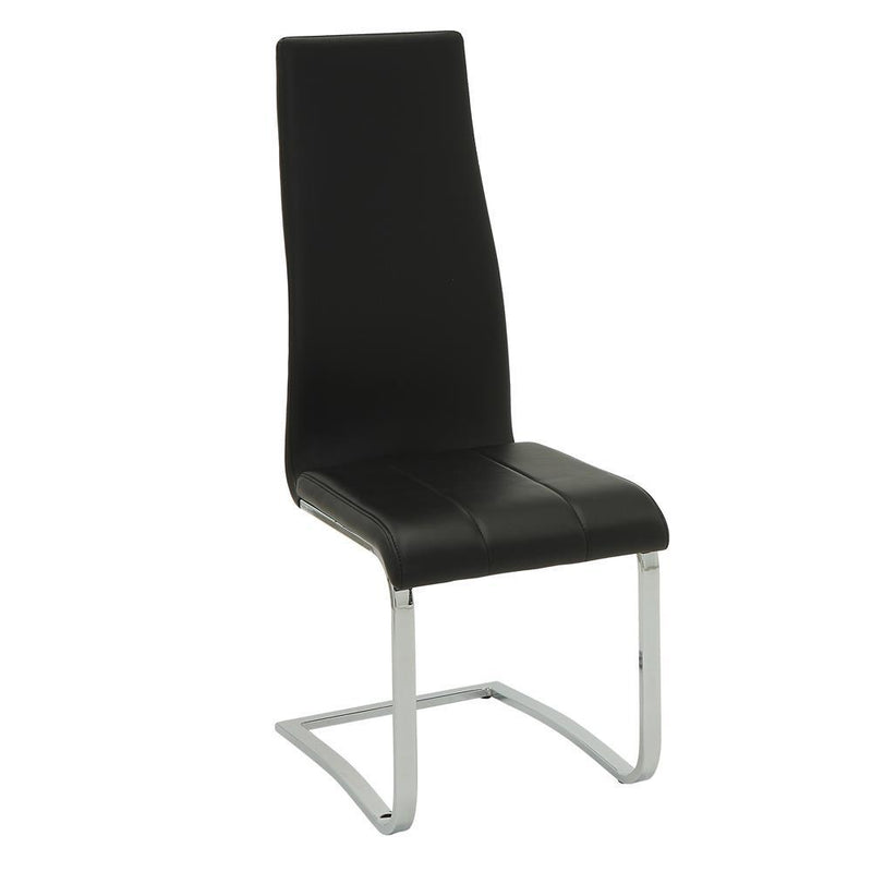 G102310 Contemporary Black and Chrome Dining Chair - Austin's Furniture Depot (Austin,TX)