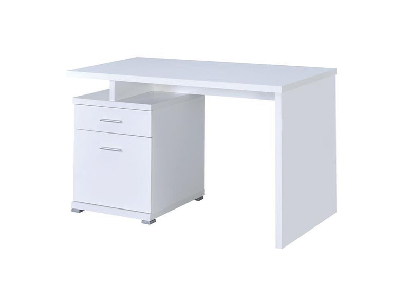 G800110 Contemporary White Executive Desk - Austin's Furniture Depot (Austin,TX)