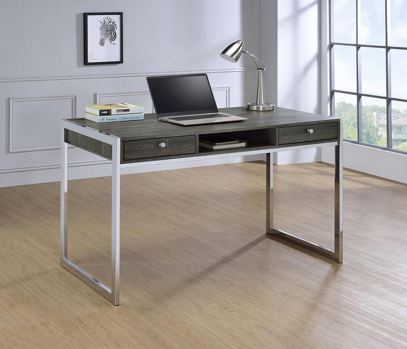 G801221 Contemporary Weathered Grey Writing Desk - Austin's Furniture Depot (Austin,TX)