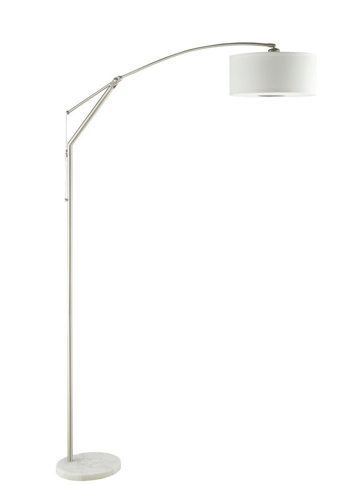 G901490 Contemporary White and Chrome Floor Lamp - Austin's Furniture Depot (Austin,TX)