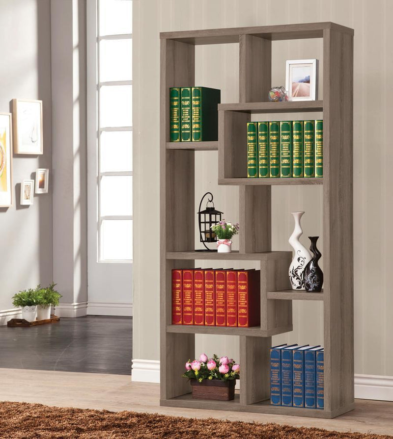 G800510 Contemporary Weathered Grey Bookcase - Austin's Furniture Depot (Austin,TX)