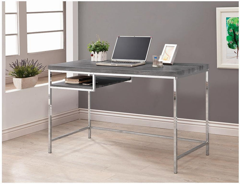 G801271 Contemporary Weathered Grey Writing Desk - Austin's Furniture Depot (Austin,TX)