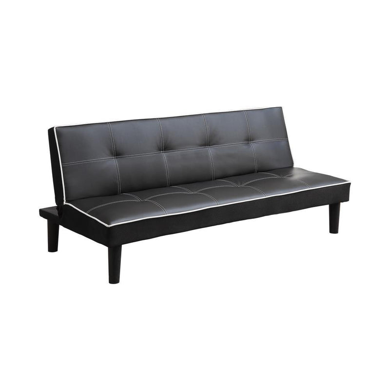 G550044 Contemporary Black Faux Leather Sofa Bed - Austin's Furniture Depot (Austin,TX)