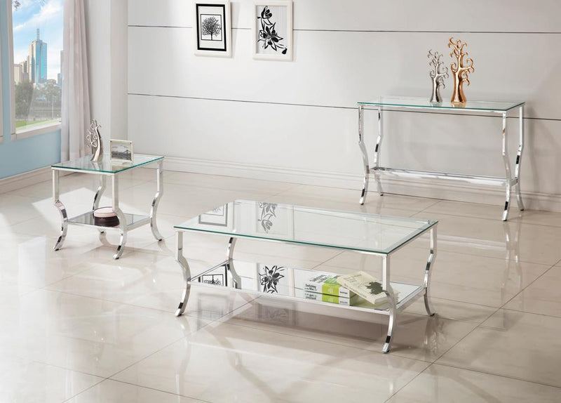 G720338 Contemporary Chrome Sofa Table - Austin's Furniture Depot (Austin,TX)