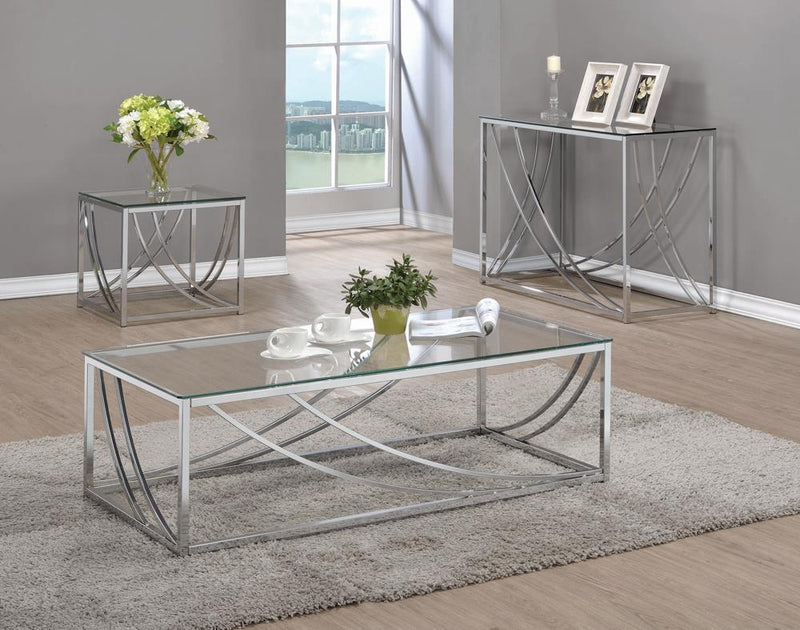 G720498 Contemporary Chrome Coffee Table - Austin's Furniture Depot (Austin,TX)