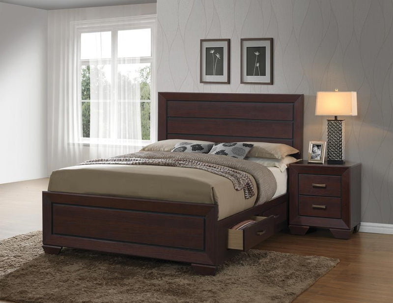 G204393 Fenbrook Transitional Dark Cocoa Eastern King Bed - Austin's Furniture Depot (Austin,TX)