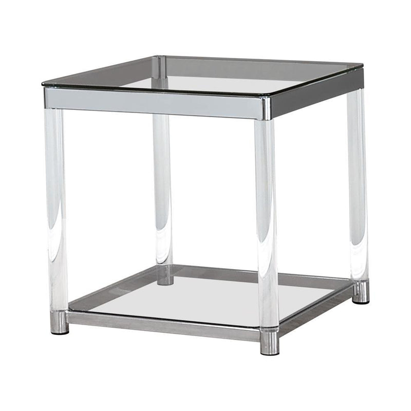 G720748 Contemporary Chrome Side Table - Austin's Furniture Depot (Austin,TX)