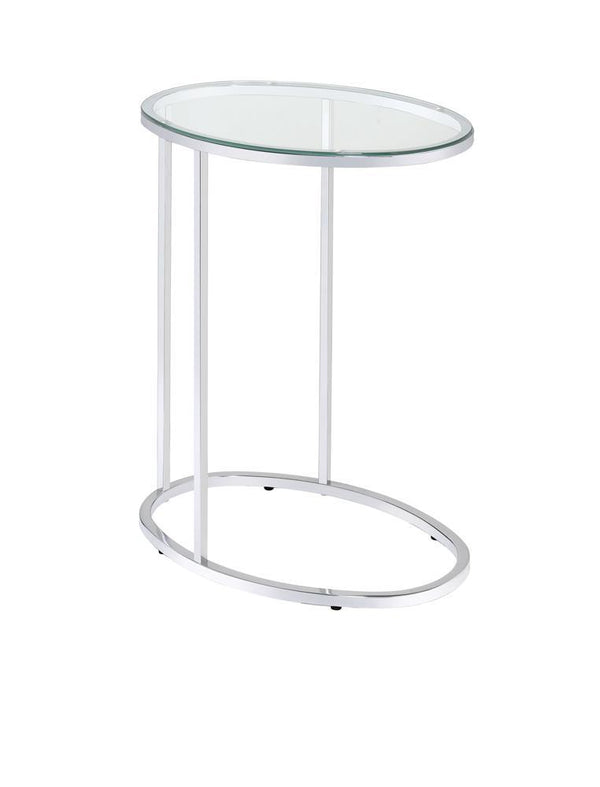 G902927 Contemporary Glass and Chrome Snack Table - Austin's Furniture Depot (Austin,TX)