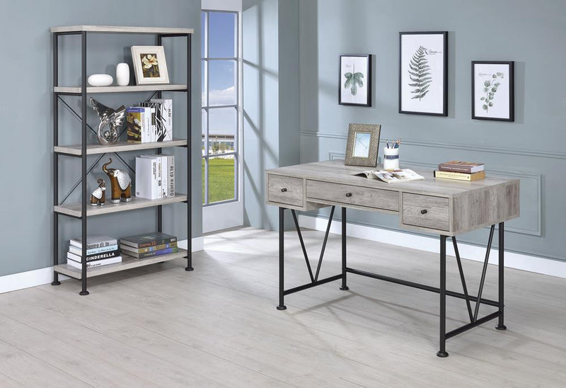 G801549 Guthrie Industrial Grey Driftwood Bookcase - Austin's Furniture Depot (Austin,TX)