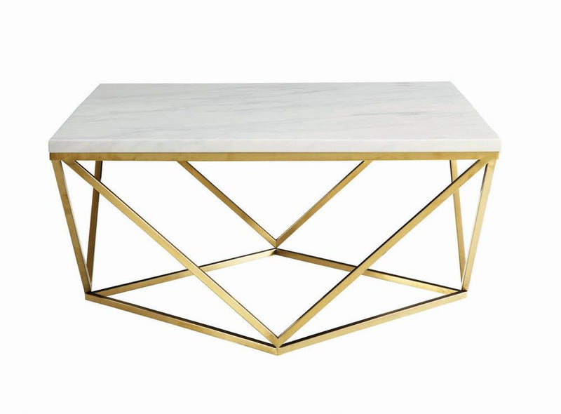 Modern White Coffee Table - Austin's Furniture Depot (Austin,TX)