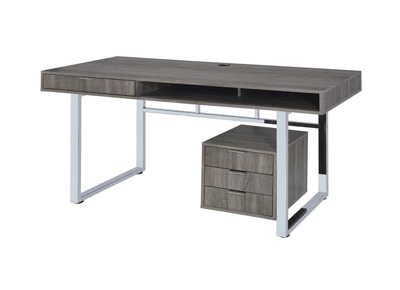 G801897 Contemporary Weathered Grey Writing Desk - Austin's Furniture Depot (Austin,TX)