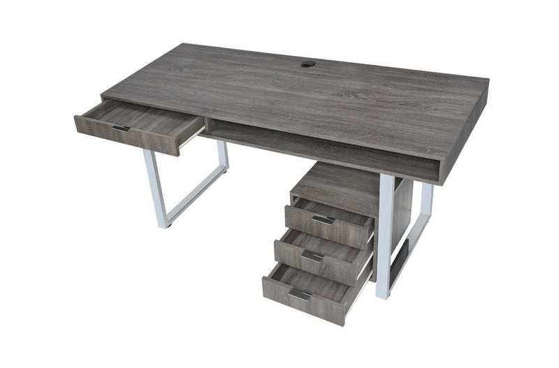 G801897 Contemporary Weathered Grey Writing Desk - Austin's Furniture Depot (Austin,TX)