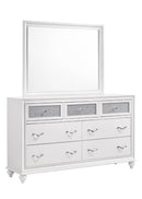 Barzini Rectangle Dresser Mirror White - Austin's Furniture Depot (Austin,TX)