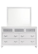 Barzini Rectangle Dresser Mirror White - Austin's Furniture Depot (Austin,TX)