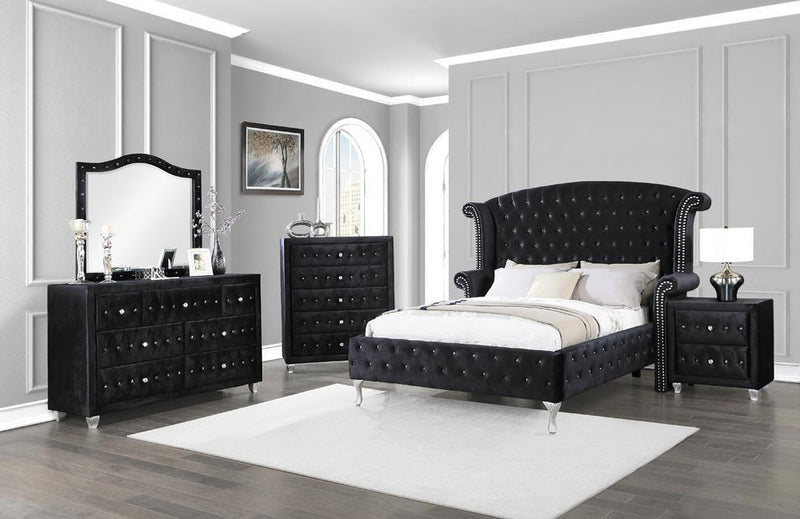 Deanna Contemporary Eastern King Bed - Austin's Furniture Depot (Austin,TX)