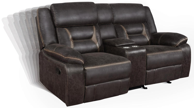 651355 GLIDER LOVESEAT W/ CONSOLE - Austin's Furniture Depot (Austin,TX)