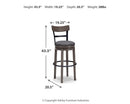 Caitbrook Bar Height Bar Stool