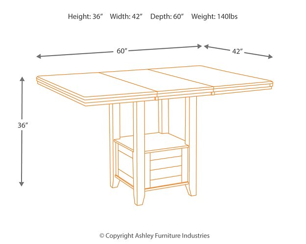 Haddigan Counter Height Dining Set