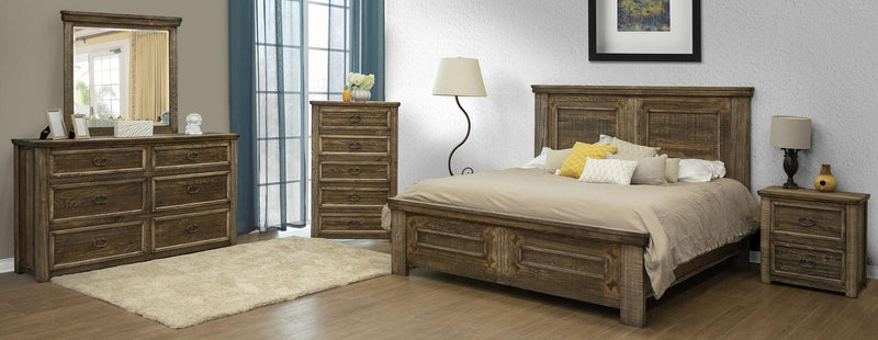 Montana 2 Drawer Nightstand in Brown - Austin's Furniture Depot (Austin,TX)