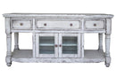 Aruba 70" TV Stand, w/3 Drawers and 2 Doors, in White Finish