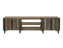 Tiza 4 Doors and Shelves, 93" TV Stand Blue
