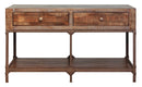 Urban Gold Sofa Table w/2 Drawers
