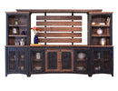Pueblo Black Universal Pier w/2 Mesh Doors