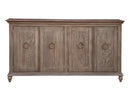 Capri Console w/4 Doors, Olive finish